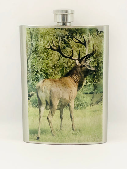 Stag 8oz Metal Hip Flask