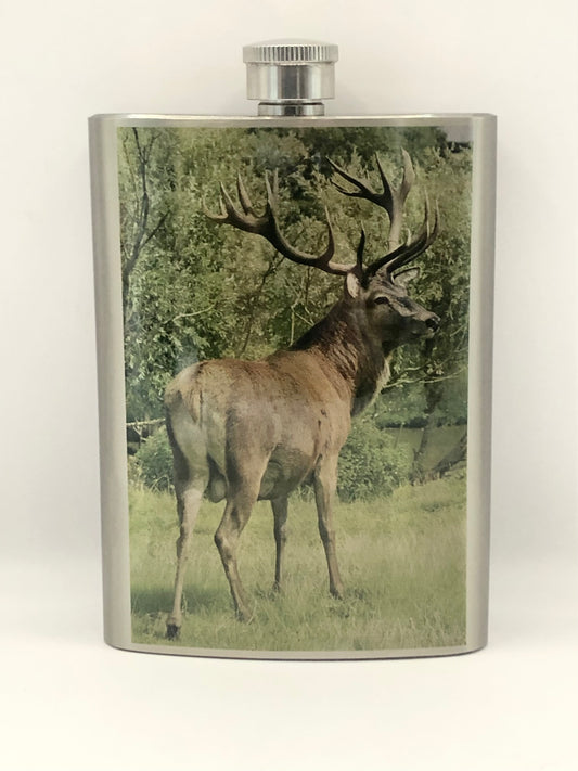 Stag 8oz Metal Hip Flask